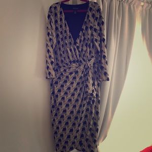 Faux Wrap Dress
